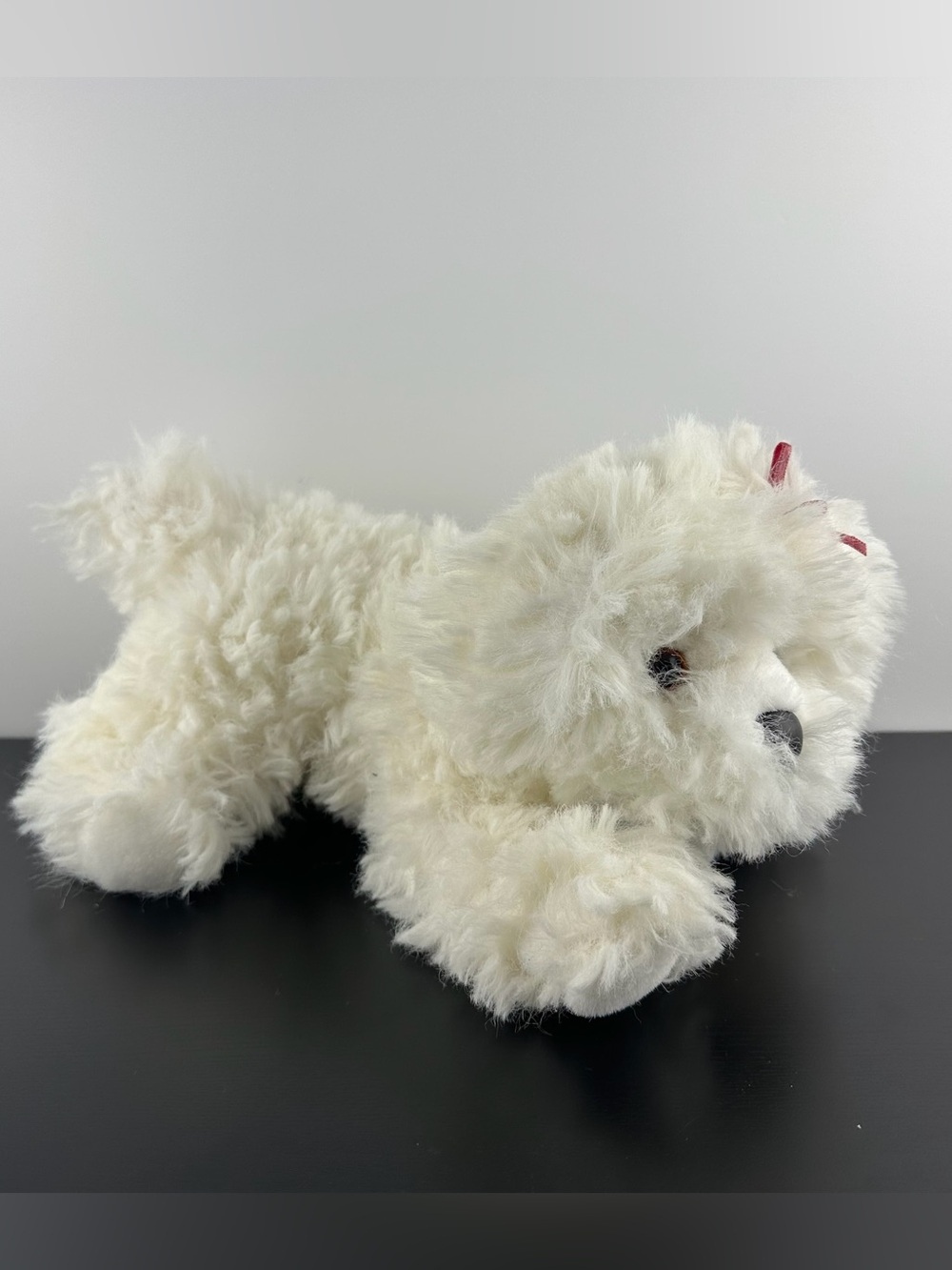 Douglas Cuddle Toys RARE Pink Tag Bichon Frise Maltese White Puppy Dog 12” Plush